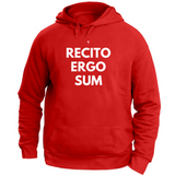 Felpa Unisex con Cappuccio Recito ergo sum