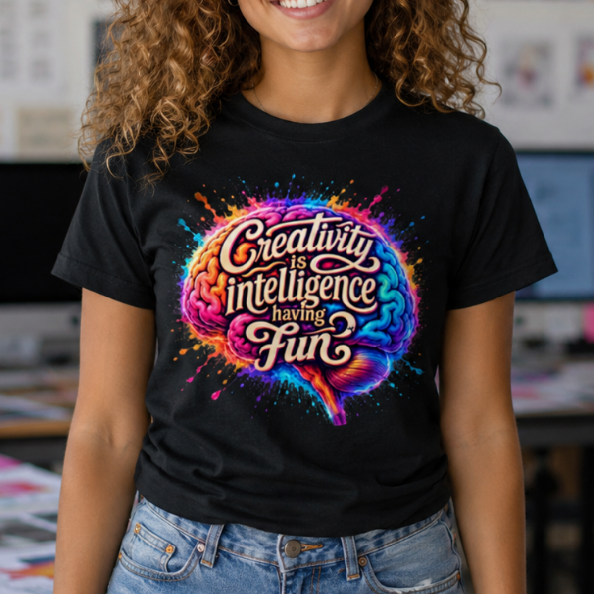 Creativity is intelligence having fun
