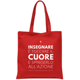 Borsa Insegnare è toccare il cuore