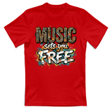 T-Shirt Unisex Music sets you free
