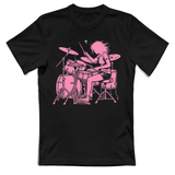 T-Shirt Unisex Drumming Girl pink