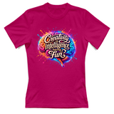 T-Shirt Donna Creativity is intelligence having fun