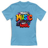 T-Shirt Donna Make music not war