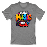 T-Shirt Donna Make music not war