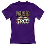 T-Shirt Donna Music sets you free
