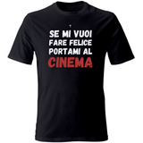 T-Shirt Unisex portami al cinema | nero