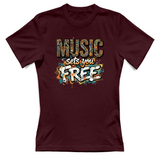 T-Shirt Donna Music sets you free