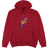 Felpa Unisex con Cappuccio Color Microphone