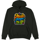 Felpa Unisex con Cappuccio Music changed my life