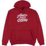 Felpa Unisex con Cappuccio Amor vincit omnia