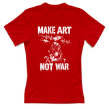 T-Shirt Donna Make art not war