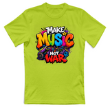 T-Shirt Donna Make music not war