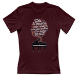 T-Shirt Donna Tutta la musica in 88 tasti