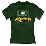 T-Shirt Donna arte può creare indipendenza