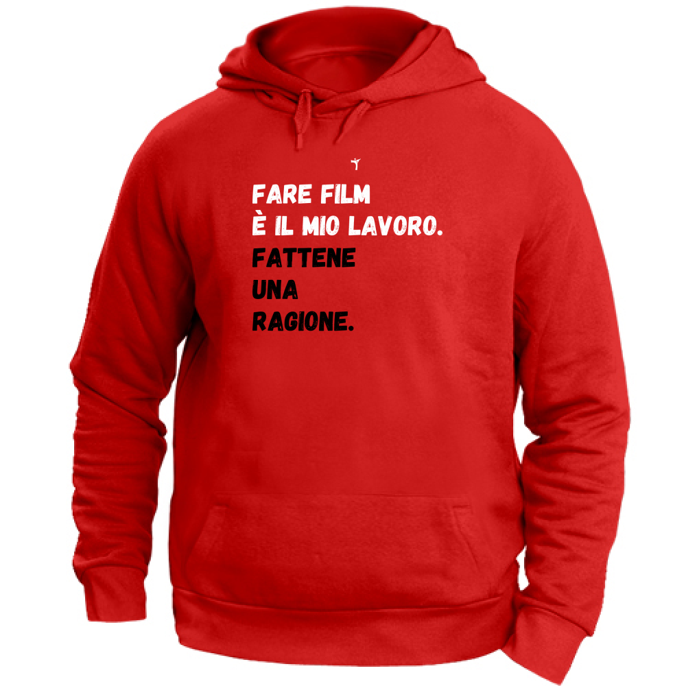 Felpa Unisex con Cappuccio fare film è il mio lavoro