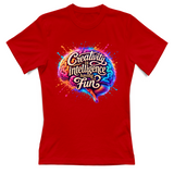 T-Shirt Donna Creativity is intelligence having fun