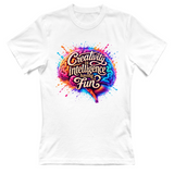 T-Shirt Donna Creativity is intelligence having fun