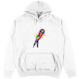 Felpa Unisex con Cappuccio Color Microphone