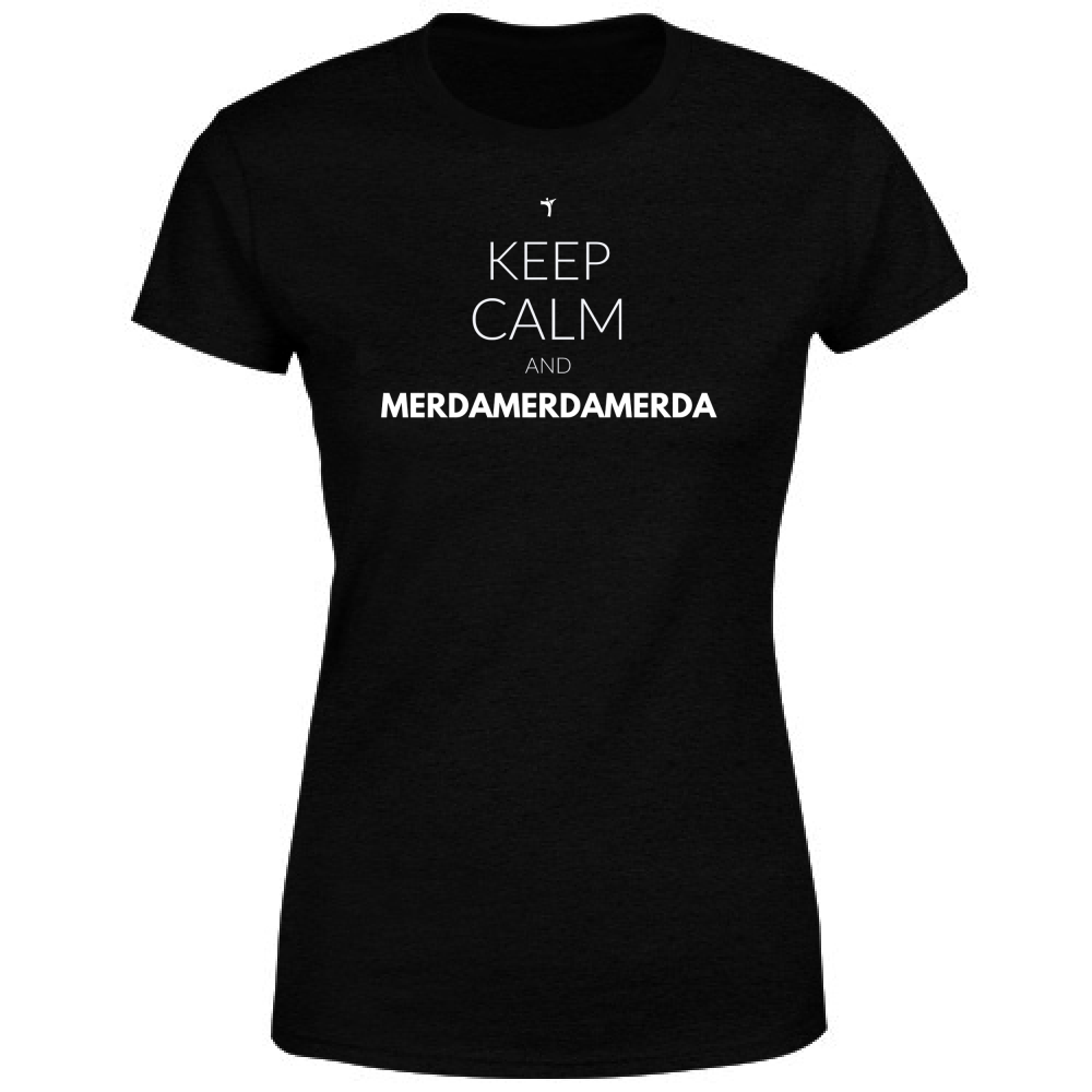T-Shirt Donna Keep calm and merdamerdamerda