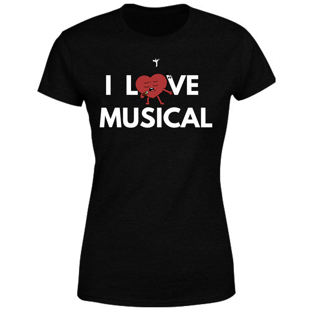 T-Shirt Donna I Love Musical