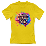 T-Shirt Donna Creativity is intelligence having fun