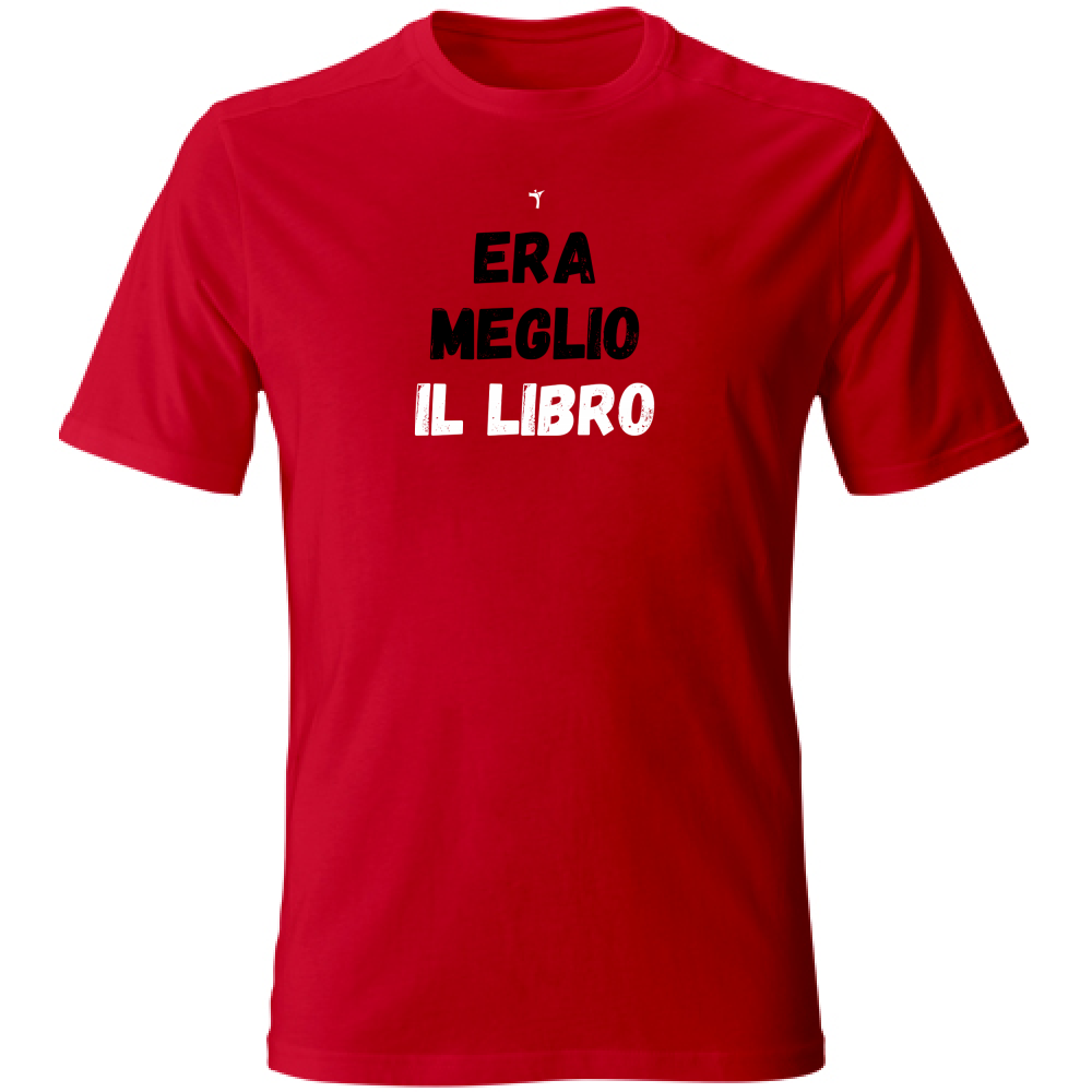T-Shirt Unisex era meglio il libro