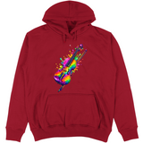 Felpa Unisex con Cappuccio Color Violin