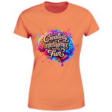 T-Shirt Donna Creativity is intelligence having fun