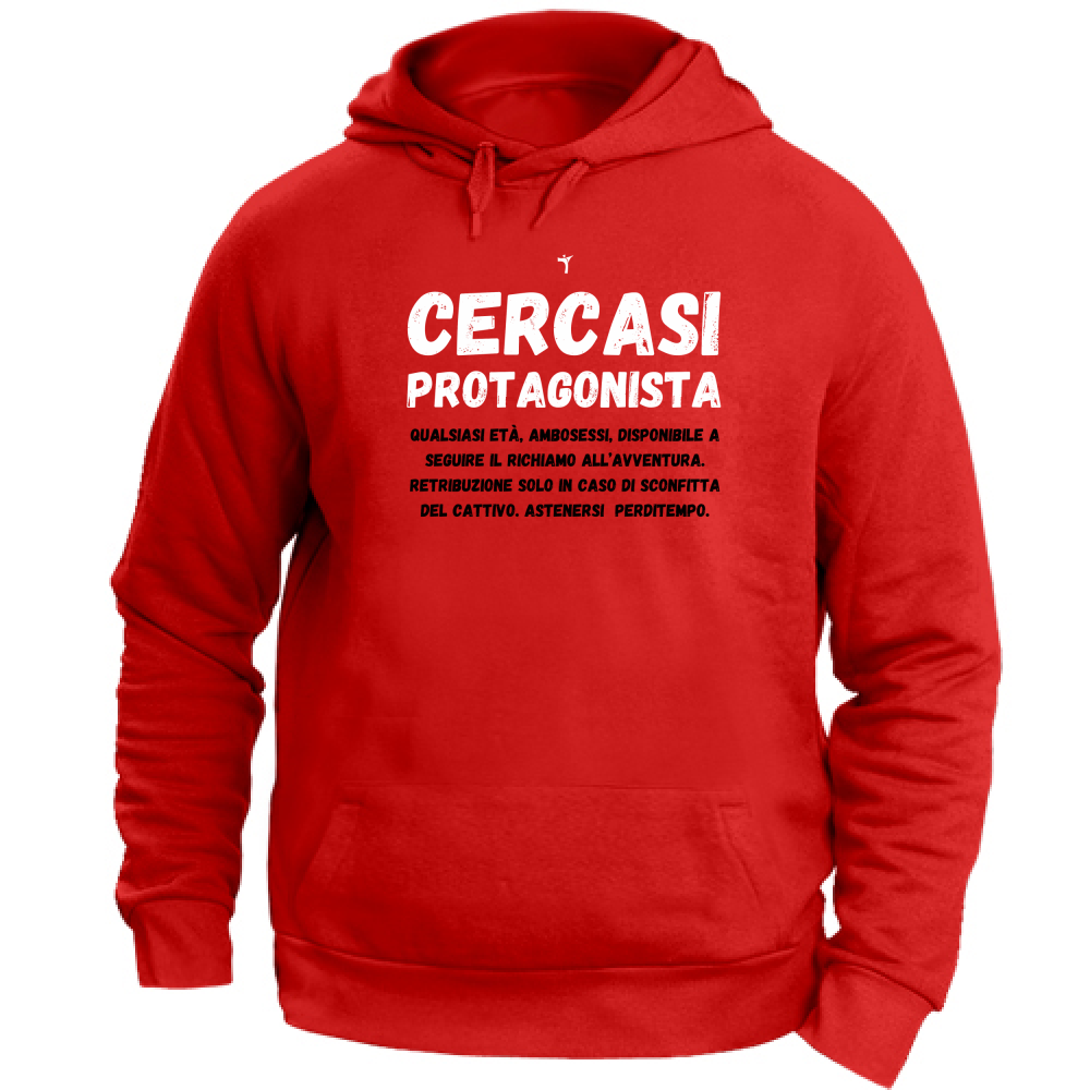 Felpa Unisex con Cappuccio cercasi protagonista
