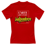 T-Shirt Donna arte può creare indipendenza