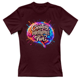 T-Shirt Donna Creativity is intelligence having fun