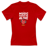 T-Shirt Donna Music makes me alive