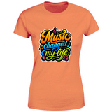 T-Shirt Donna Music changed my life