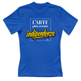 T-Shirt Donna arte può creare indipendenza