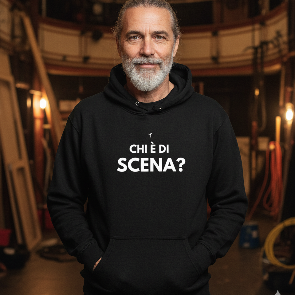 Felpa Unisex con Cappuccio Chi è di scena