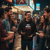 Felpa Unisex con Cappuccio era meglio il libro