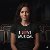 T-Shirt Unisex I Love Musical