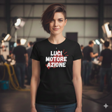 T-Shirt Donna luci motore azione