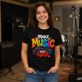 T-Shirt Unisex Make music not war