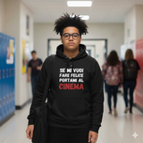 Felpa Unisex con Cappuccio portami al cinema