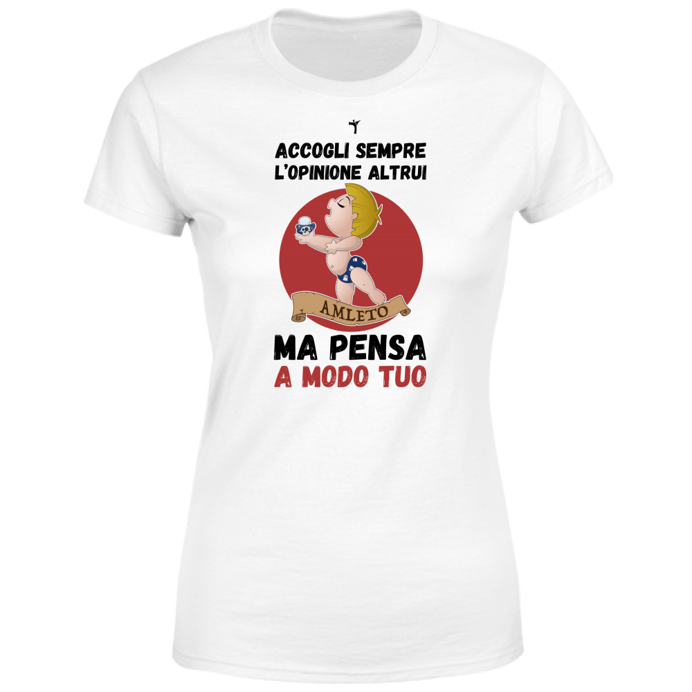 T-Shirt Donna amleto citazione