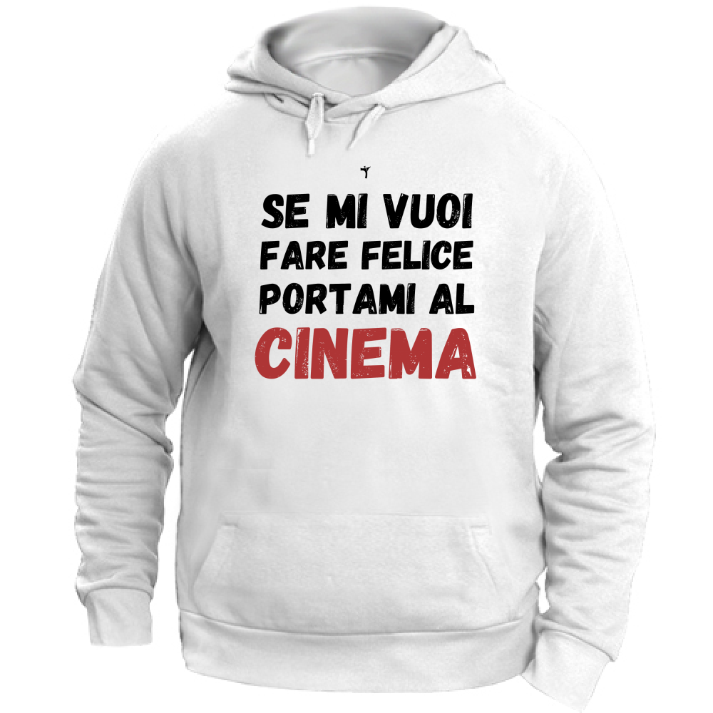 Felpa Unisex con Cappuccio portami al cinema