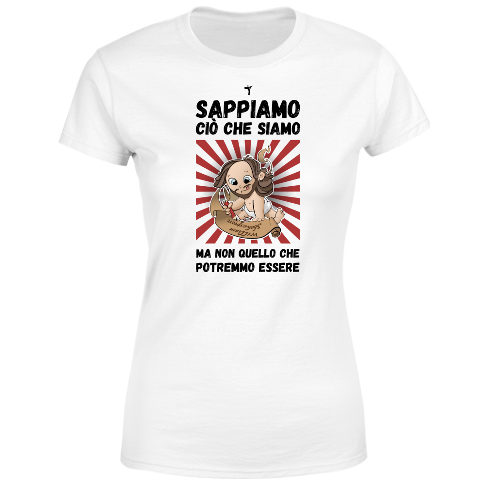 T-Shirt Donna Shakespeare Baby Citazione