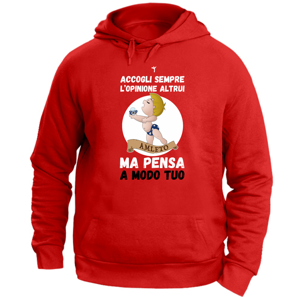 Felpa Unisex con Cappuccio amleto citazione