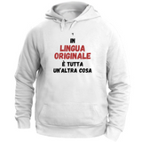 Felpa Unisex con Cappuccio lingua originale